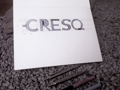 Type sketch branding logo typography