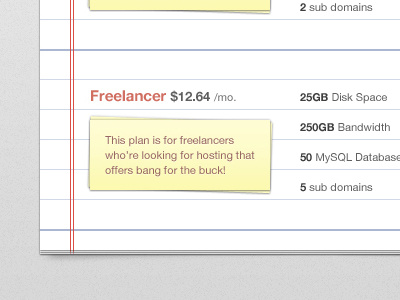 Just A Pricing Table grid helvetica pricing table