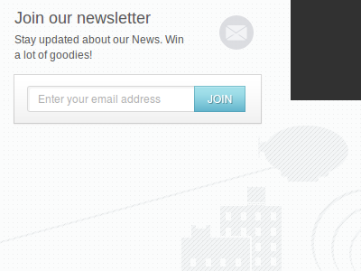 Newsletter subscription box button illustration newsletter texture ui ux web design