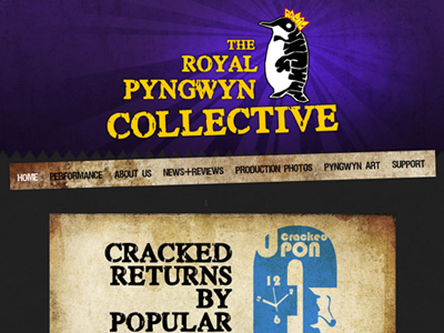 The Royal Pyngwyn Collective acting group penguin performance theatre website