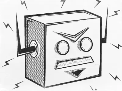 ROBOT. WIP. robot. willdarbyshire wip.