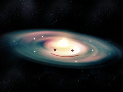 Protoplanetary Disk illustration space