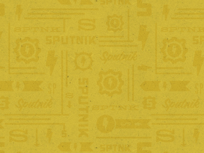 Sputnik Pattern pattern sputnik yellow