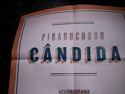 Candida I catalog duotone knockout offset poster print