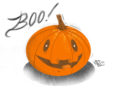 PUMPKIN!!! halloween illustration photoshop sketch