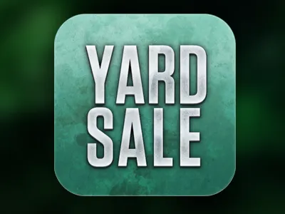 Yardsale americana ios reject americana app chrome green grunge icon ios iphone reject sausage vintage