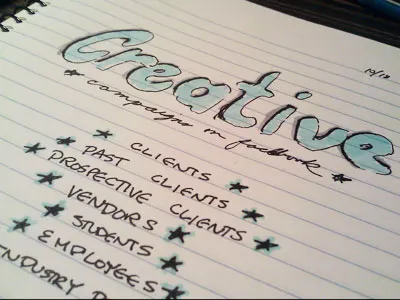 Creative hand drawn ink markers