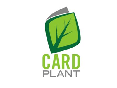 Card Plant Stacked logo vector wip