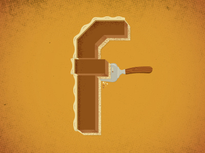 F fall illustration pumpkin pie typography