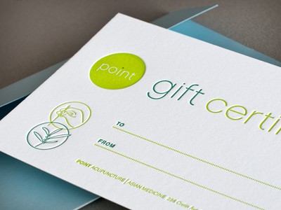 Letterpress gift certificate gift certificate letterpress