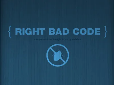 { RIGHT BAD CODE } bamboo blue poster texture