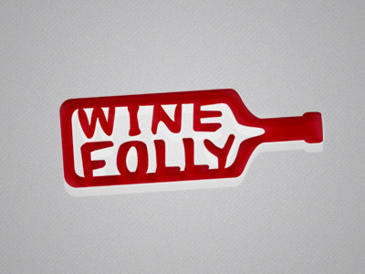 Winefolly Logo bottle letterpress logo typography wine