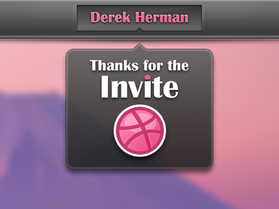 Newbie dribbble invite thanks