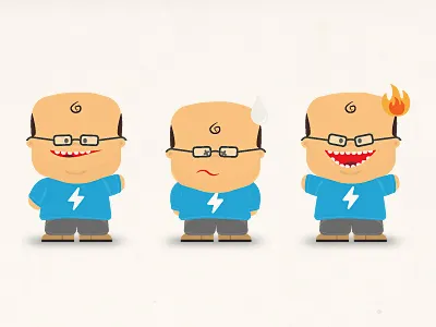 Iwanttobeathunderman cartoon character illustrator vector