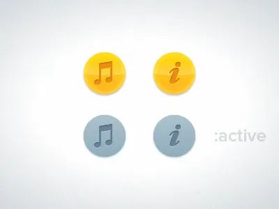 The Daily Button button info music states