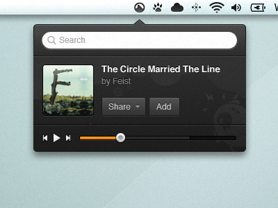 Taskbar button layout media osx player ui