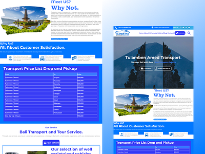 Tulamben Amed Travel Website Design app branding design graphic design ui ux web website