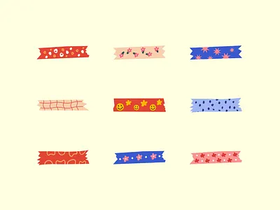 Cute Pattern Washi Tape Elements ✨💗 journal