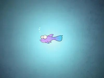 Sad Guppy fun illustration