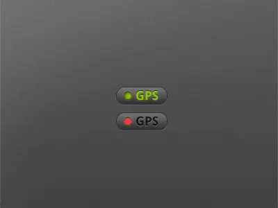 GPS On/Off dark droid gps green off on red