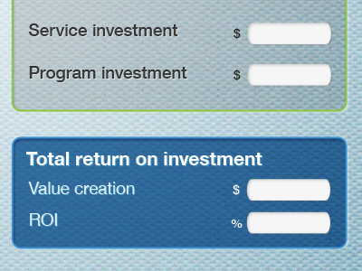 Calculator blue calculator green investment