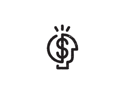 Financial Icon head icon mark money symbol