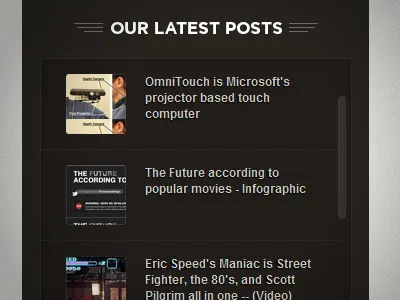 New Okay Geek (Sneak peek) III digg widget scrollbar thumbnails ui ux webkit