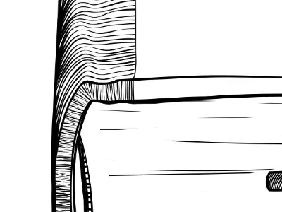 Sketched Book adobe adobe ideas book bw ideas illustration ipad lineart sketch wip