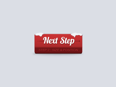 Next Step button christmas holiday lobster next next step snow step