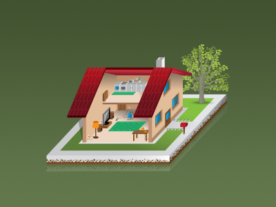 House 86 86 house illustrator project m vector