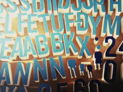 Letters handmade typography