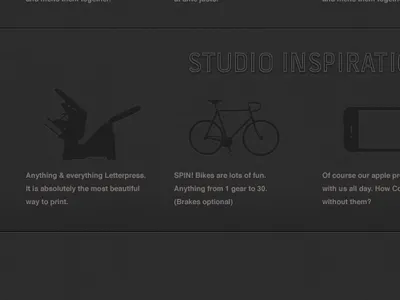 Stuff We Like dark fixie letterpress like oopm stuff