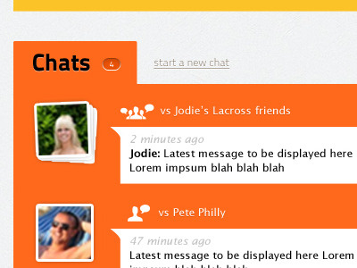 I ALSO ♥ ORANGE app chat icons orange webapp