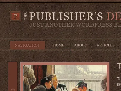 Publisher's Den gui theme ui website wordpress wp