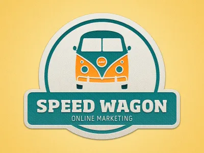 Speed Wagon logo retro simple wagon