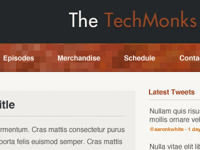 TechMonks blog navigation podcasts wordpress