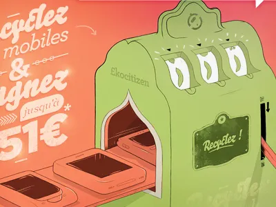 Recycle-Machine ² drawing graphic design illustration