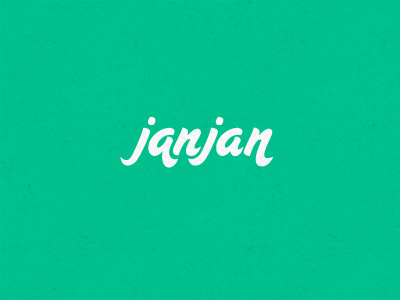 Janjan logo lettering logo logotype script typography