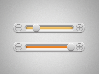 Simple Slider buatoom button orange slider ui