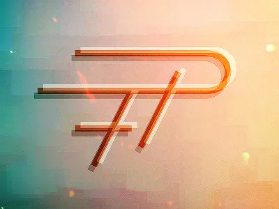 Monogram f fp letters monogram p