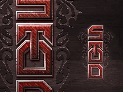 Stod band design freepsd illustration logo texture type typography