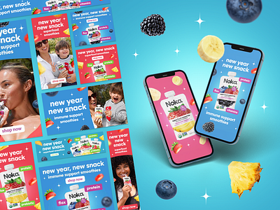 Ads for CPG Smoothie Brand