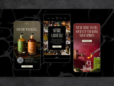 Email Designs for Beverage Brand