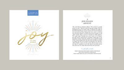 Advent Guidebook | Joy to the World advent publication design