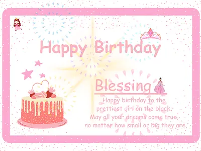 Simple Birthday Cards birthday card design graphic design prince birthday princess birthday social media