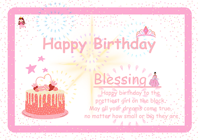 Simple Birthday Cards birthday card design graphic design prince birthday princess birthday social media