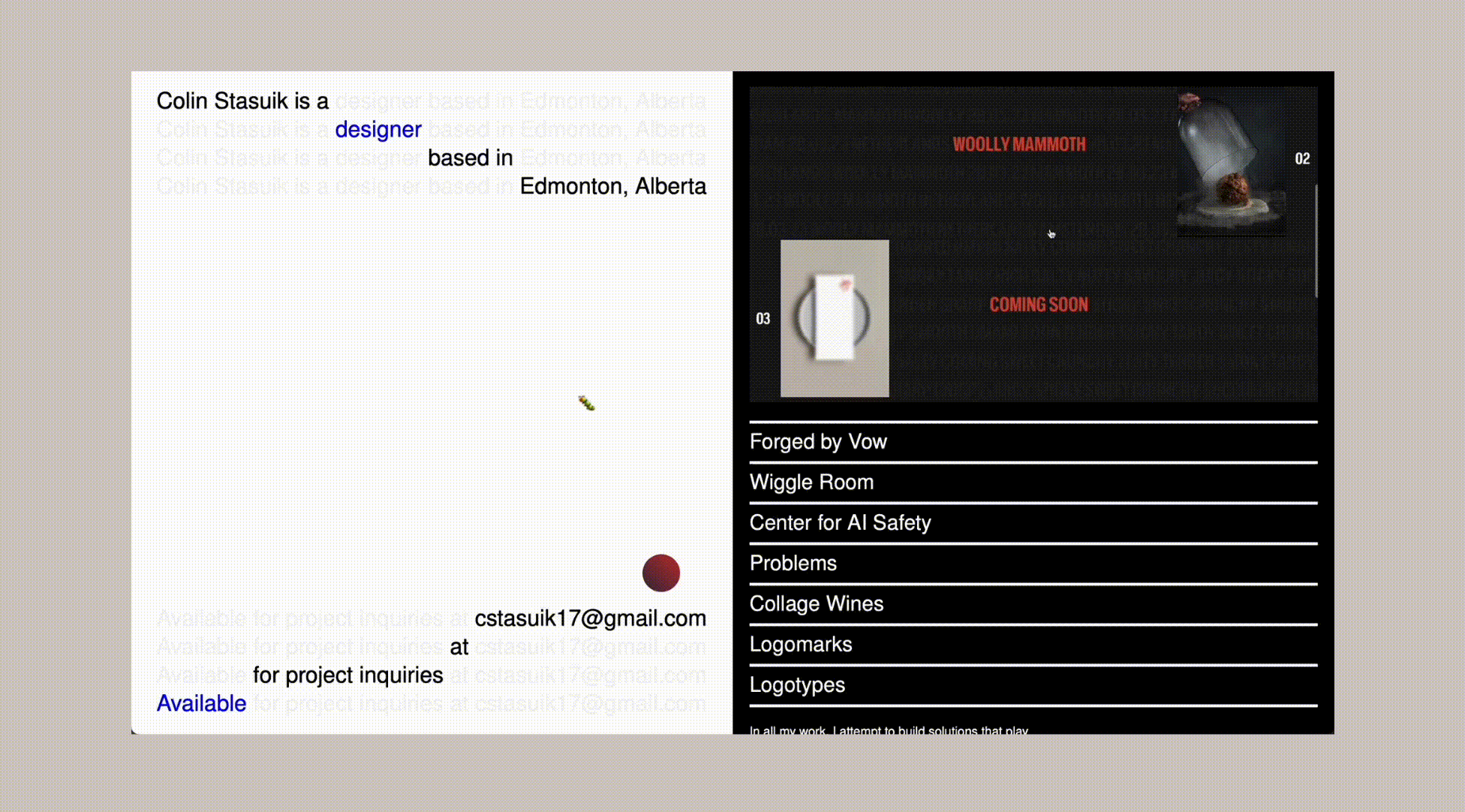 Example of New Portfolio