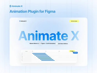 Introducing AnimateX – Elevate Your Figma Prototypes animation branding design figma homepage layout typography ui webdesign