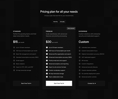 Pricing Plans 💰 design figma landing landing page pricing pricing page pricing plans web design website