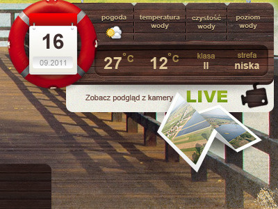 Weather on a Lake calendar camera lake live map temperature water weather wood